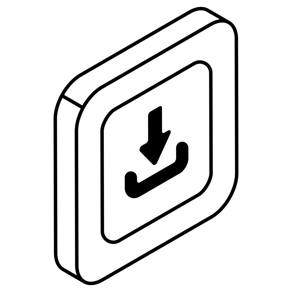 descargar arrow icon