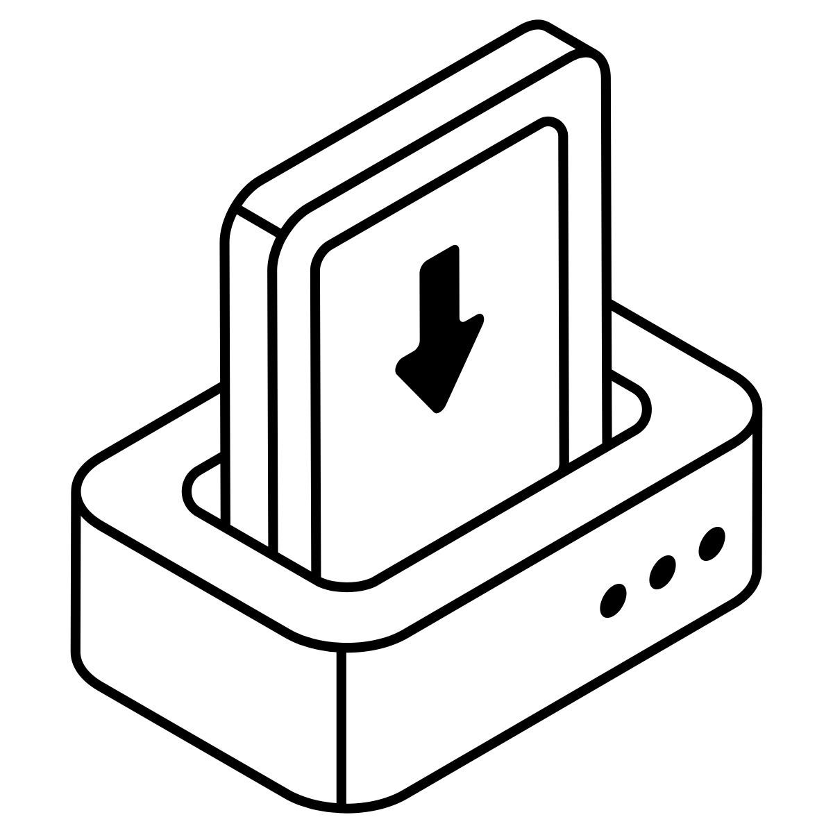 descargar arrow icon