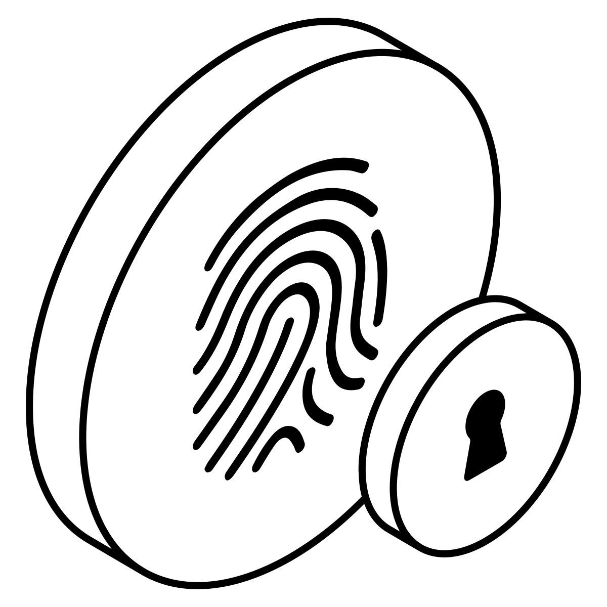 Sicurezza delle impronte digitali icon
