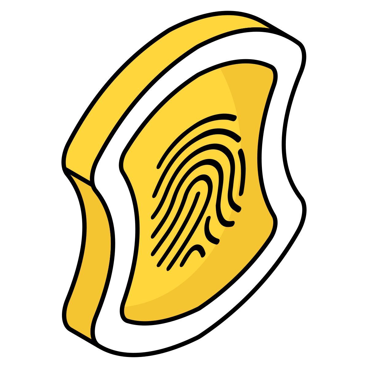 fingerprint shield icon