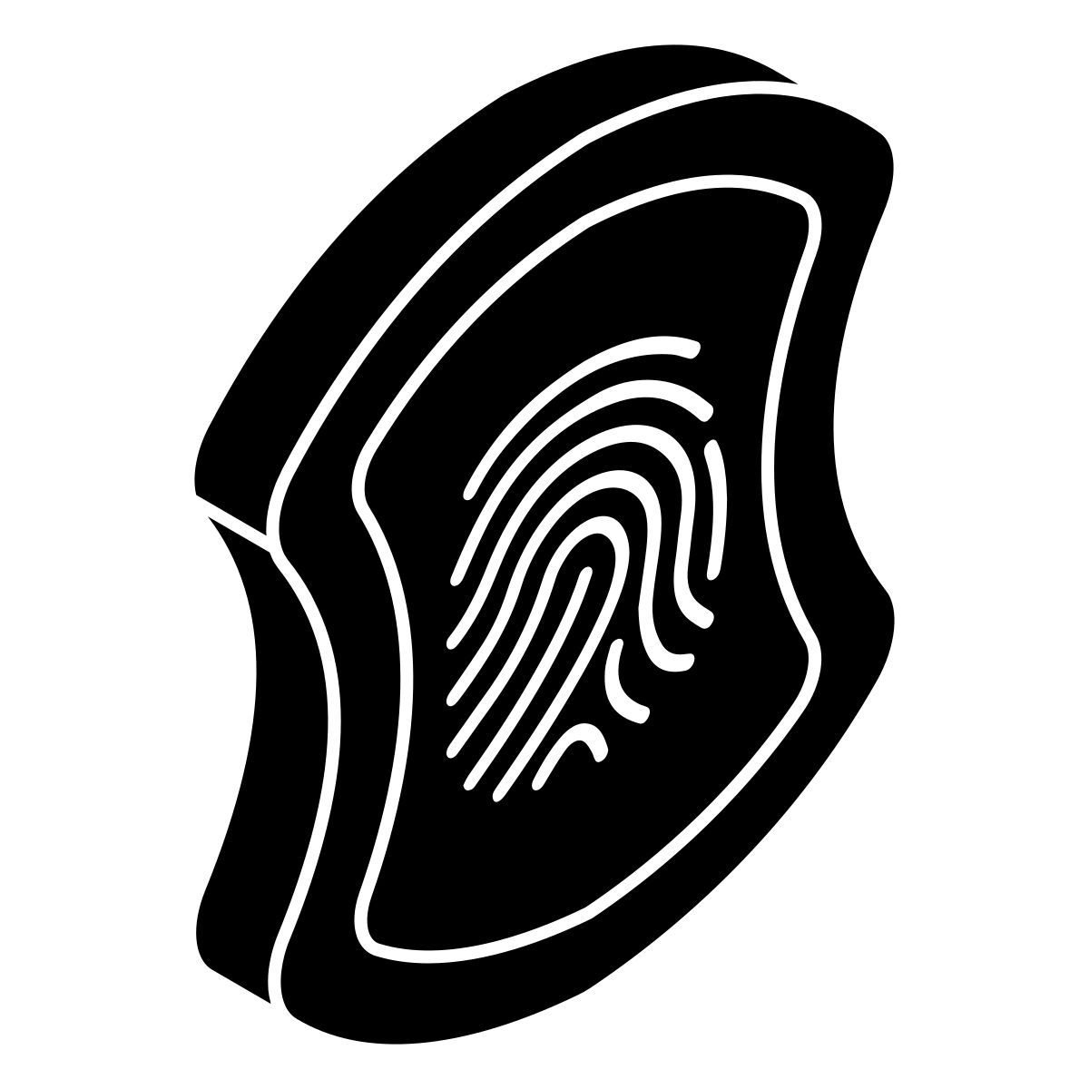 fingerprint shield icon