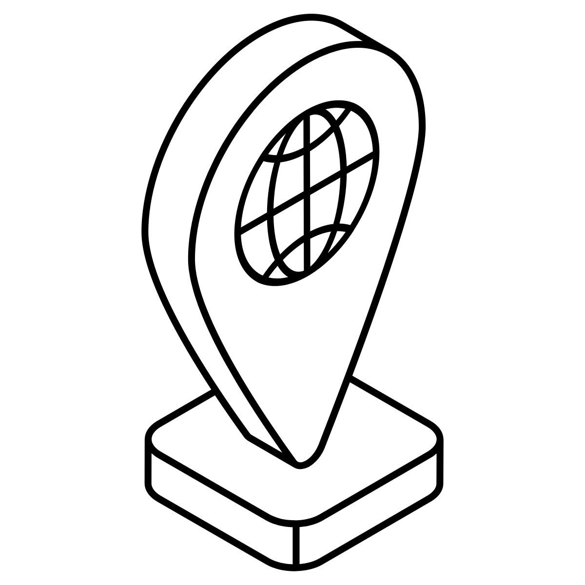 글로벌 위치 icon