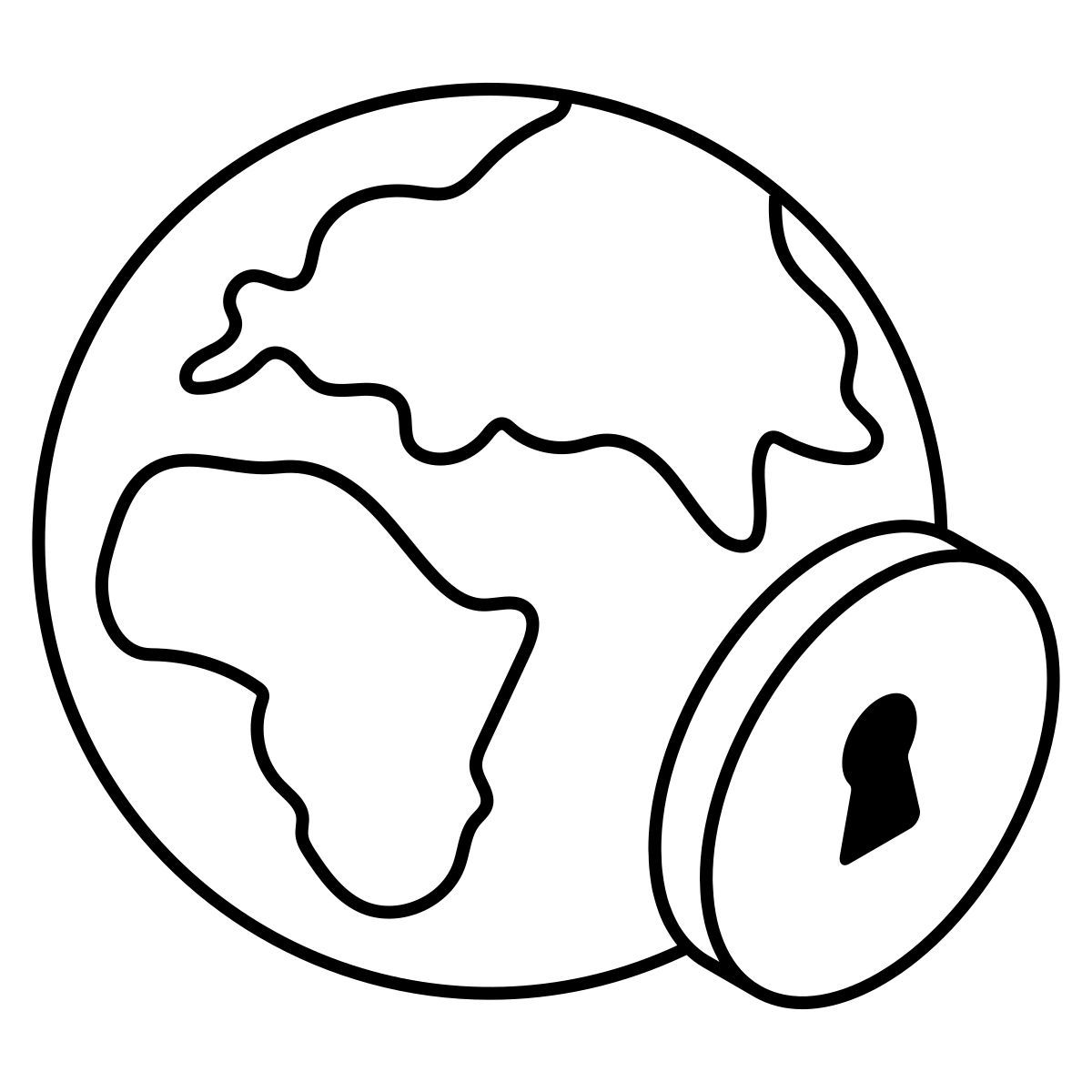 sécurité mondiale icon