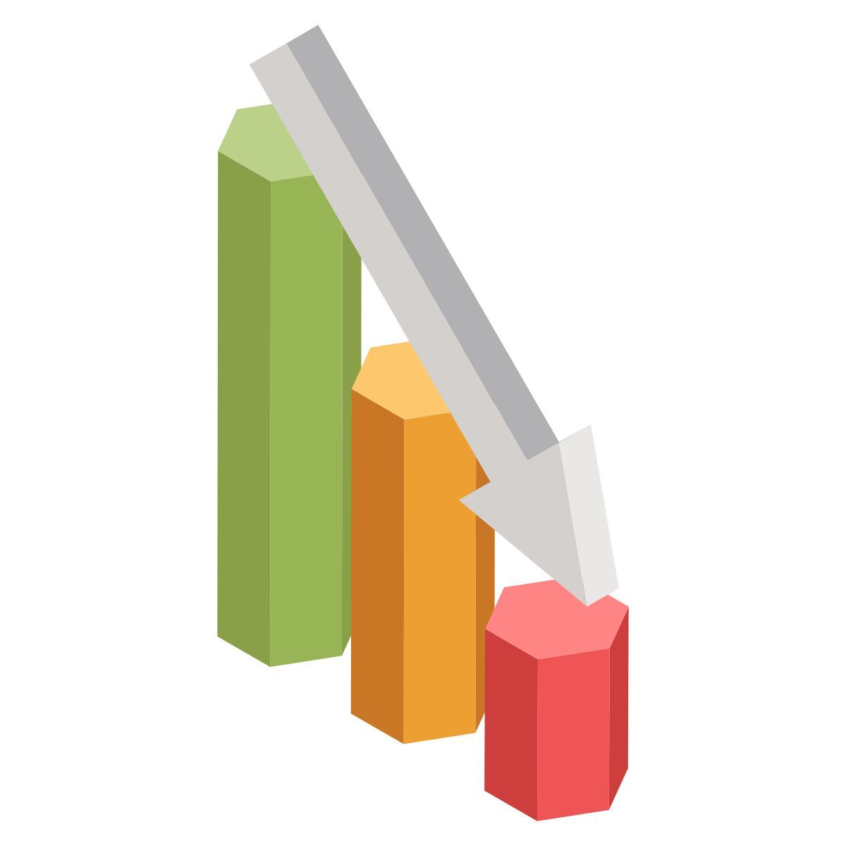 horizontal arrows chart icon