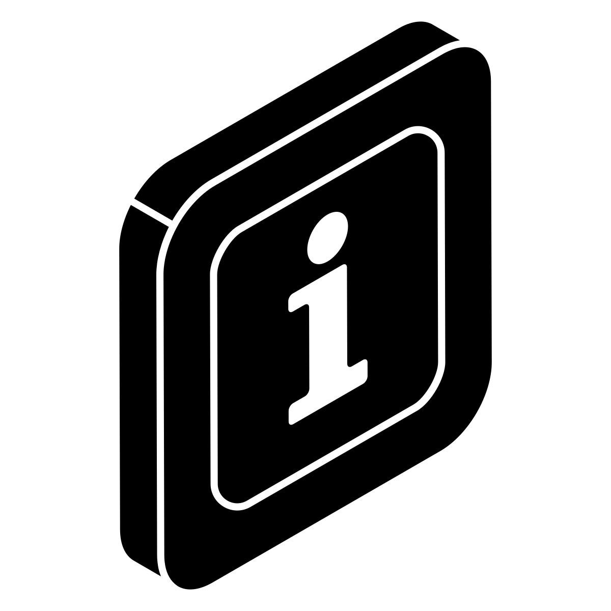 señal de información icon