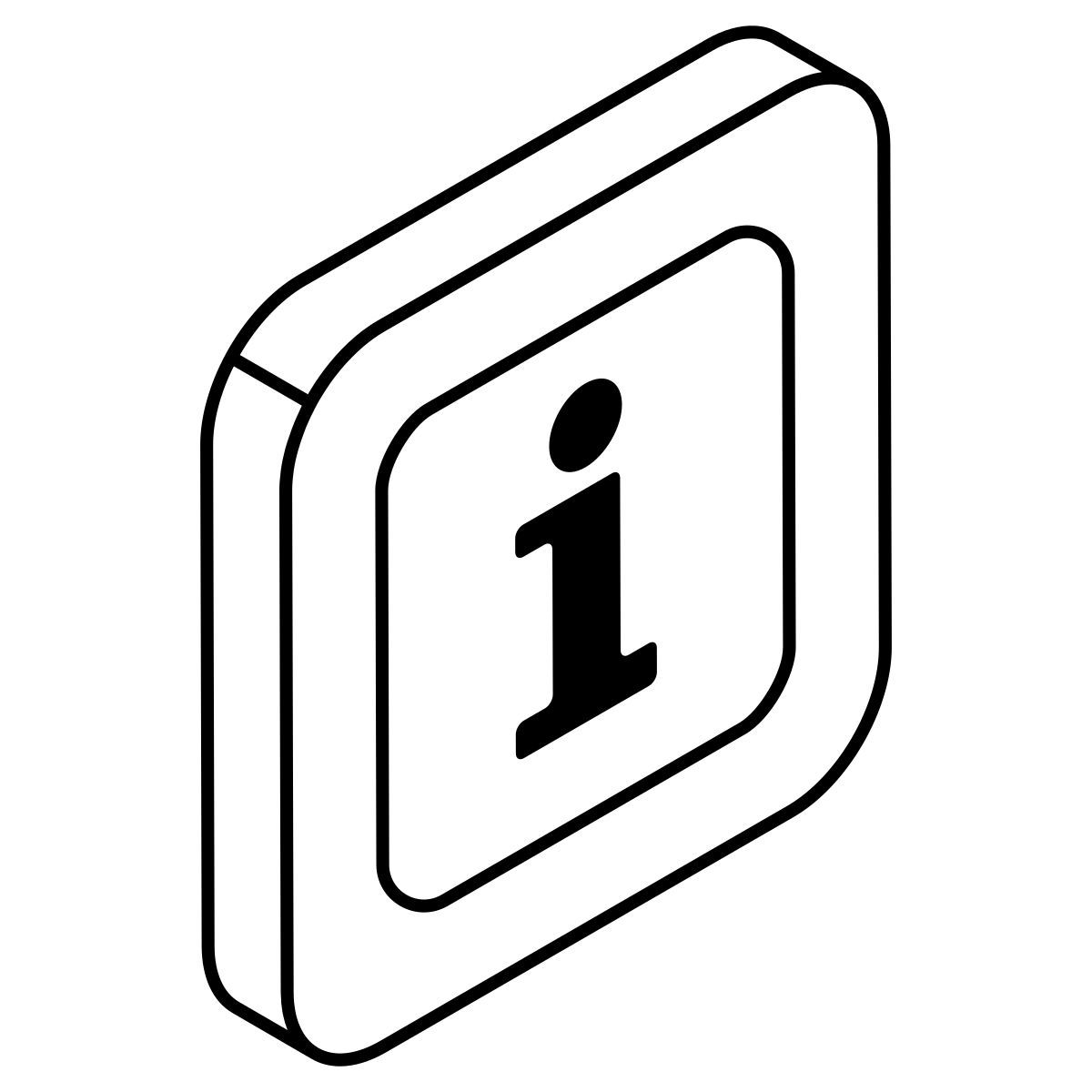señal de información icon