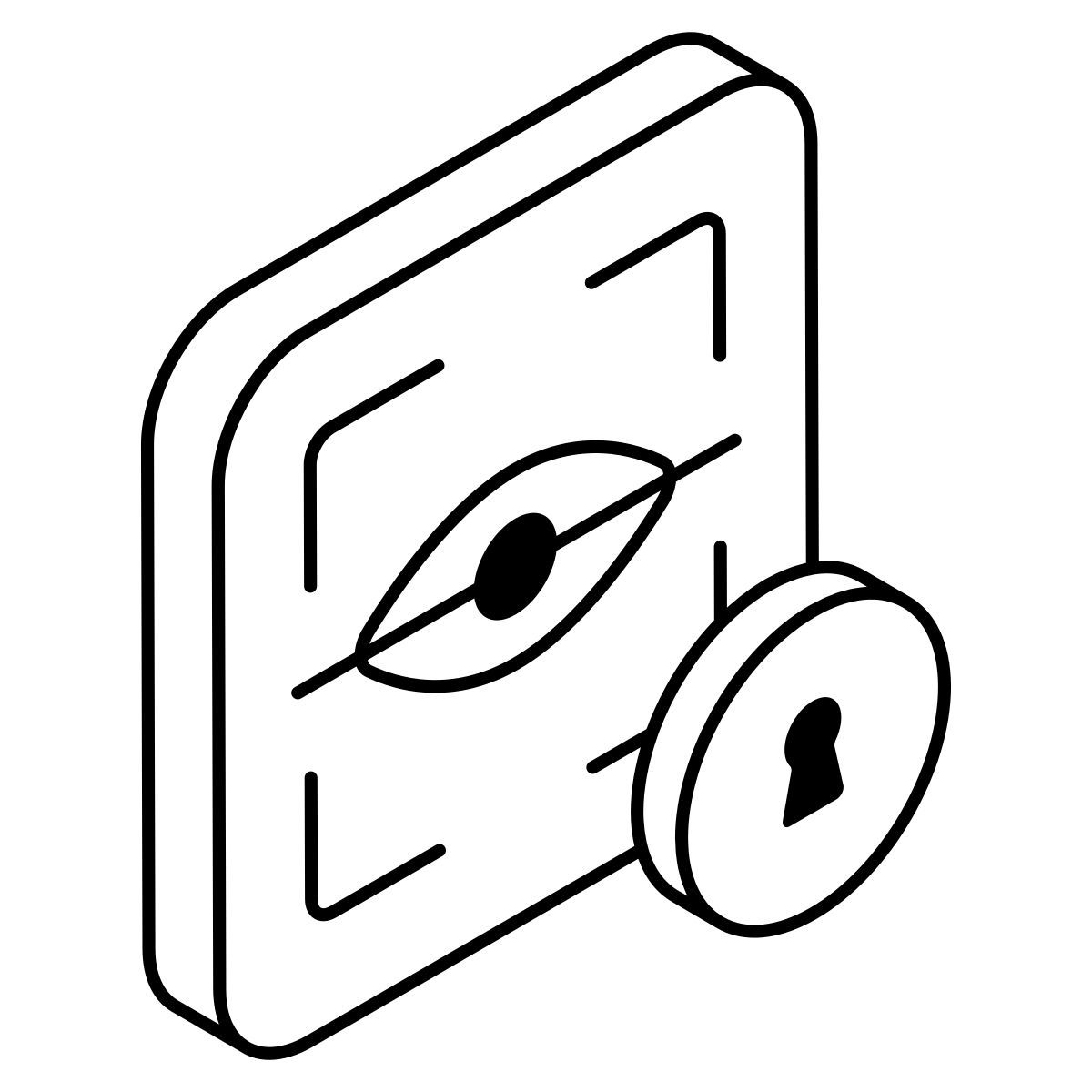 reconnaissance de l'iris icon