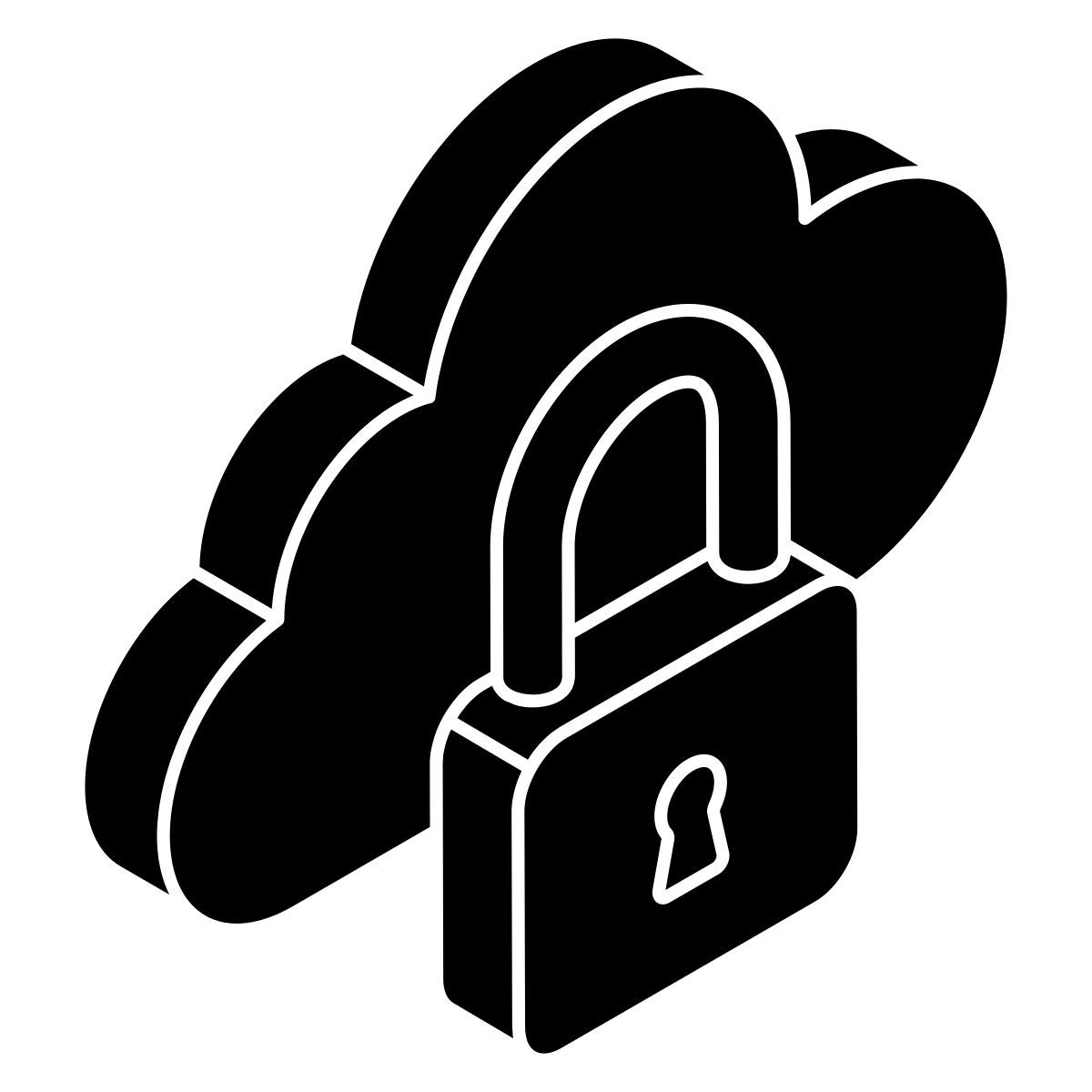 locked cloud icon