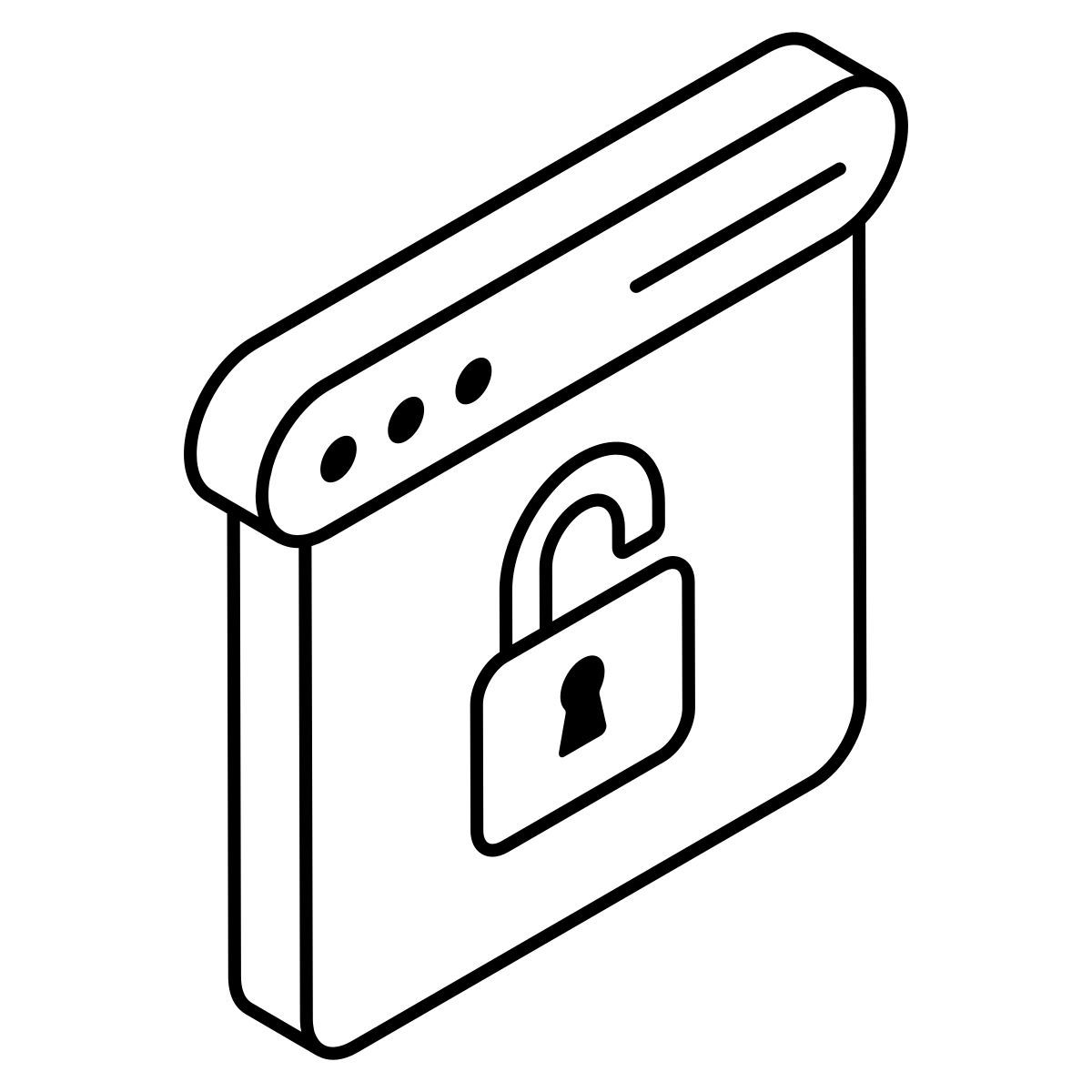 잠긴 웹사이트 icon