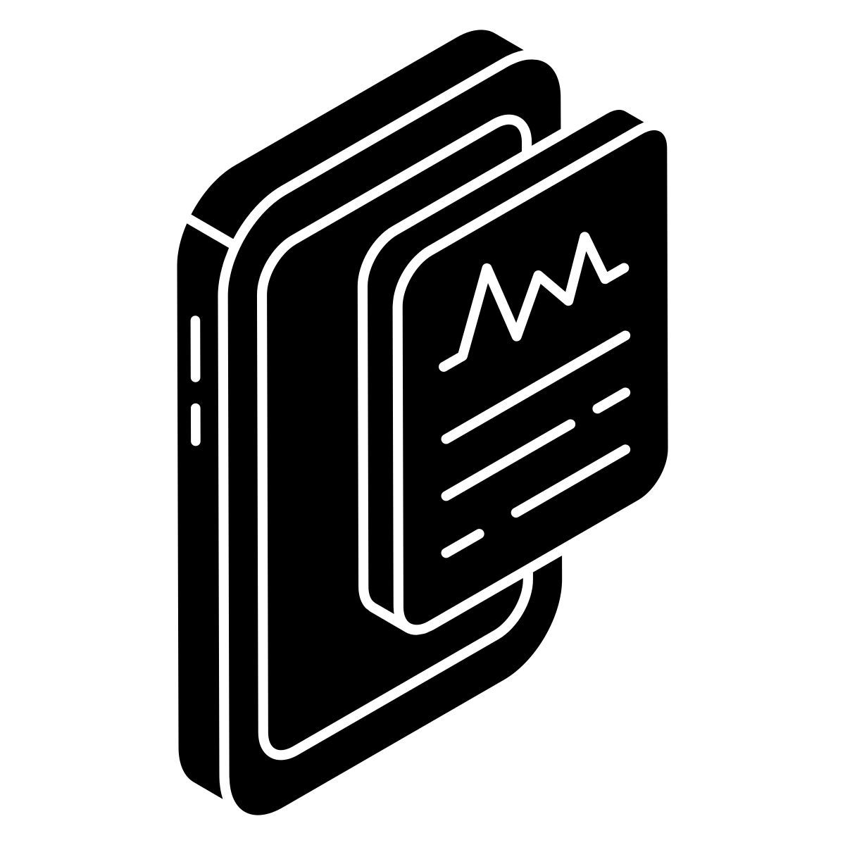 mobile ecg icon