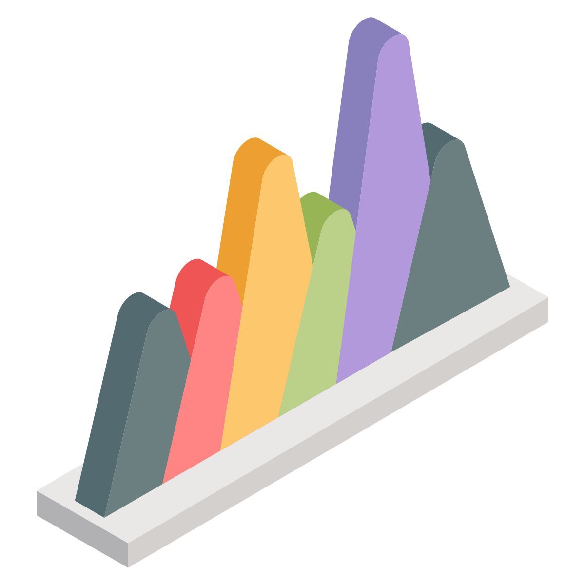 mountains chart icon