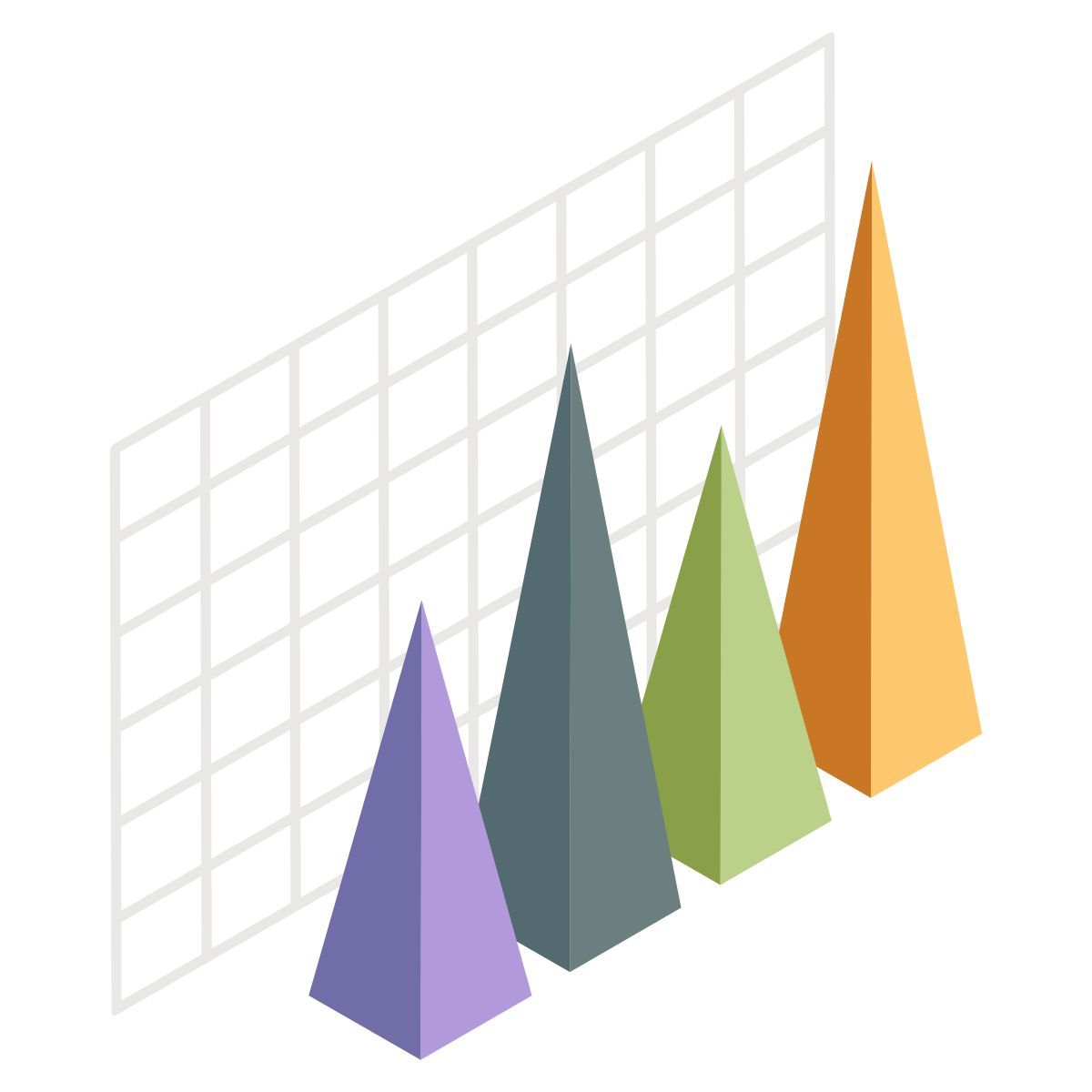 mountains chart icon