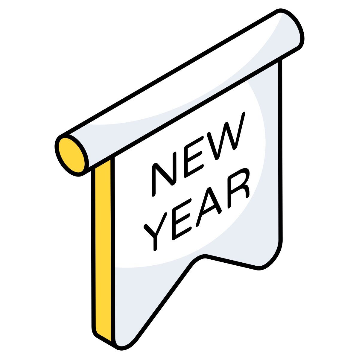 new year banner icon