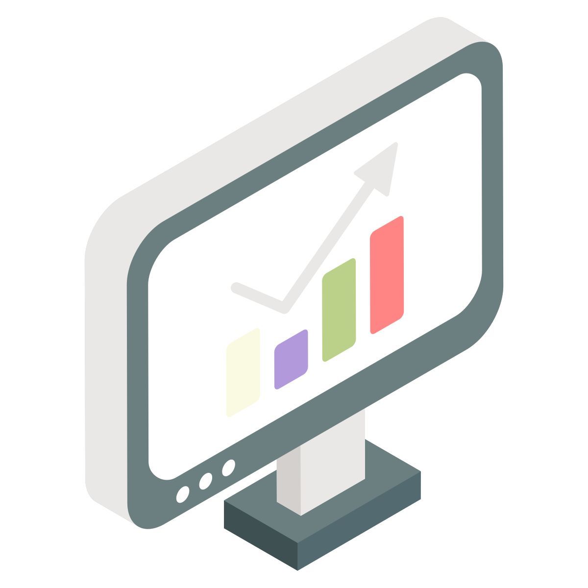 grafico dei progressi online icon