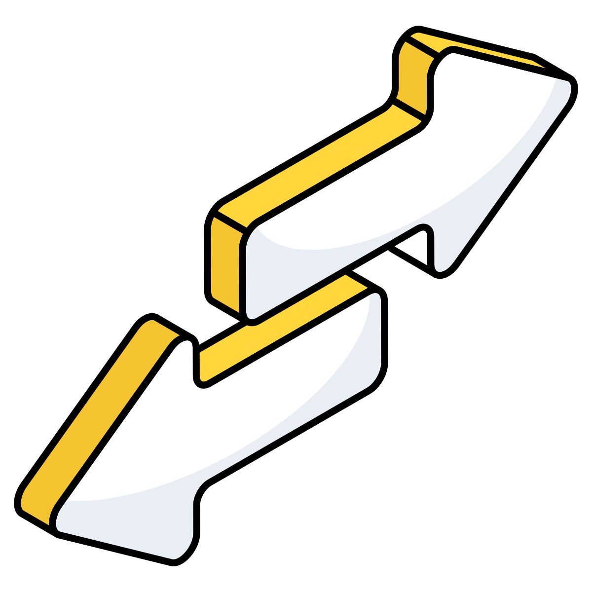 opposite direction arrows icon