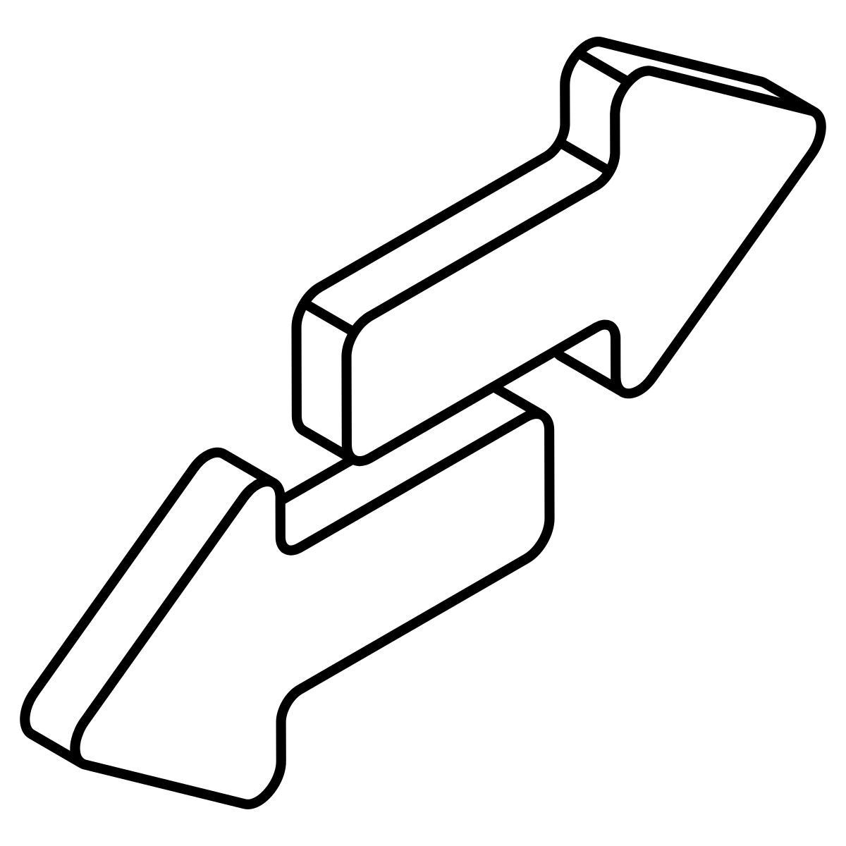 flèches de direction opposée icon