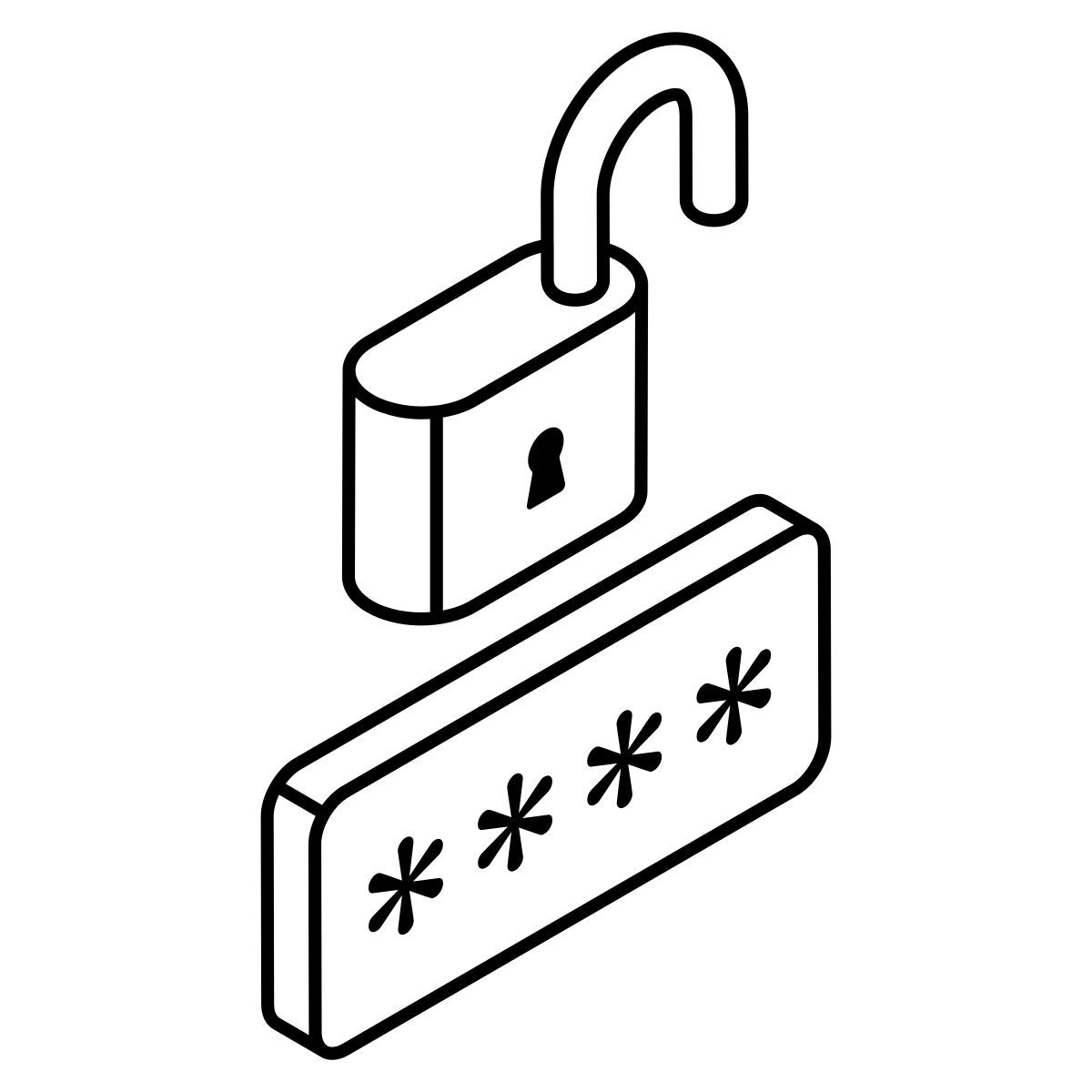 password lock icon