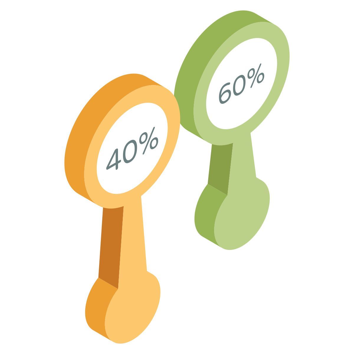 gráfico de porcentagem icon