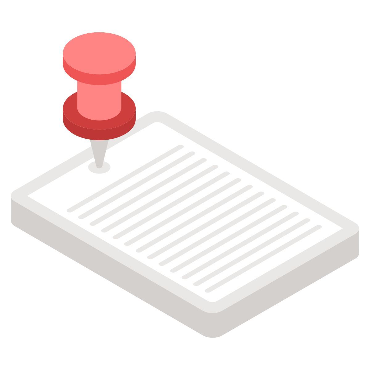 pushpin dokument icon