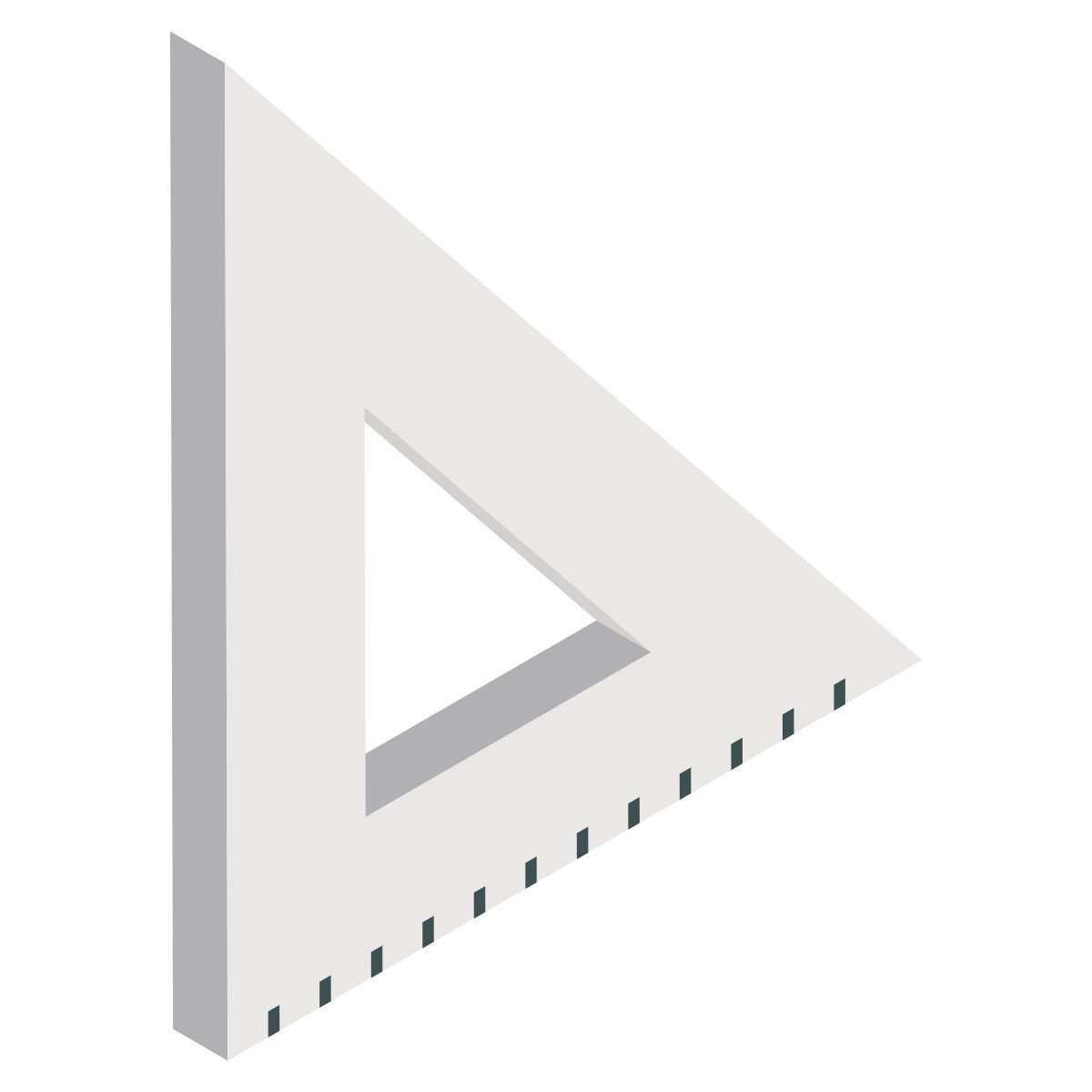 escala retangular icon