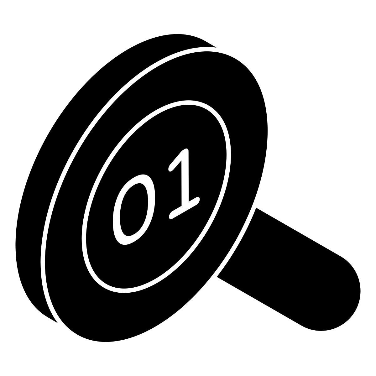 rechercher des données binaires icon