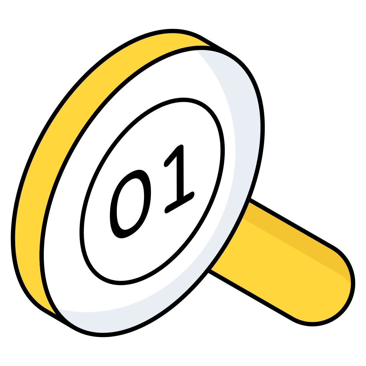 rechercher des données binaires icon