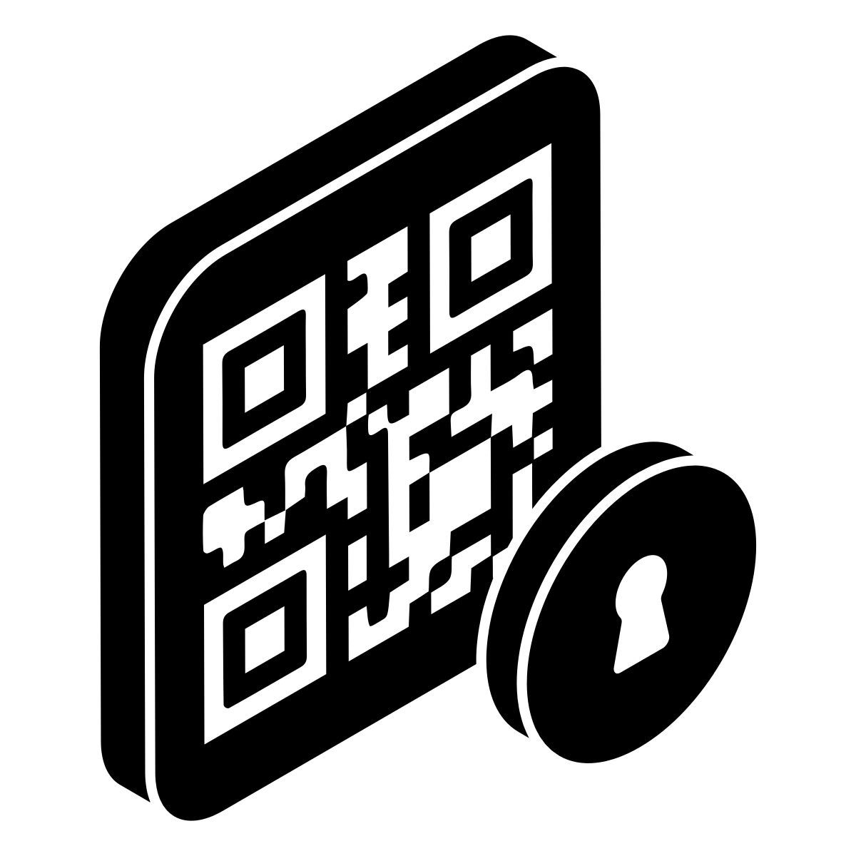 secure barcode icon