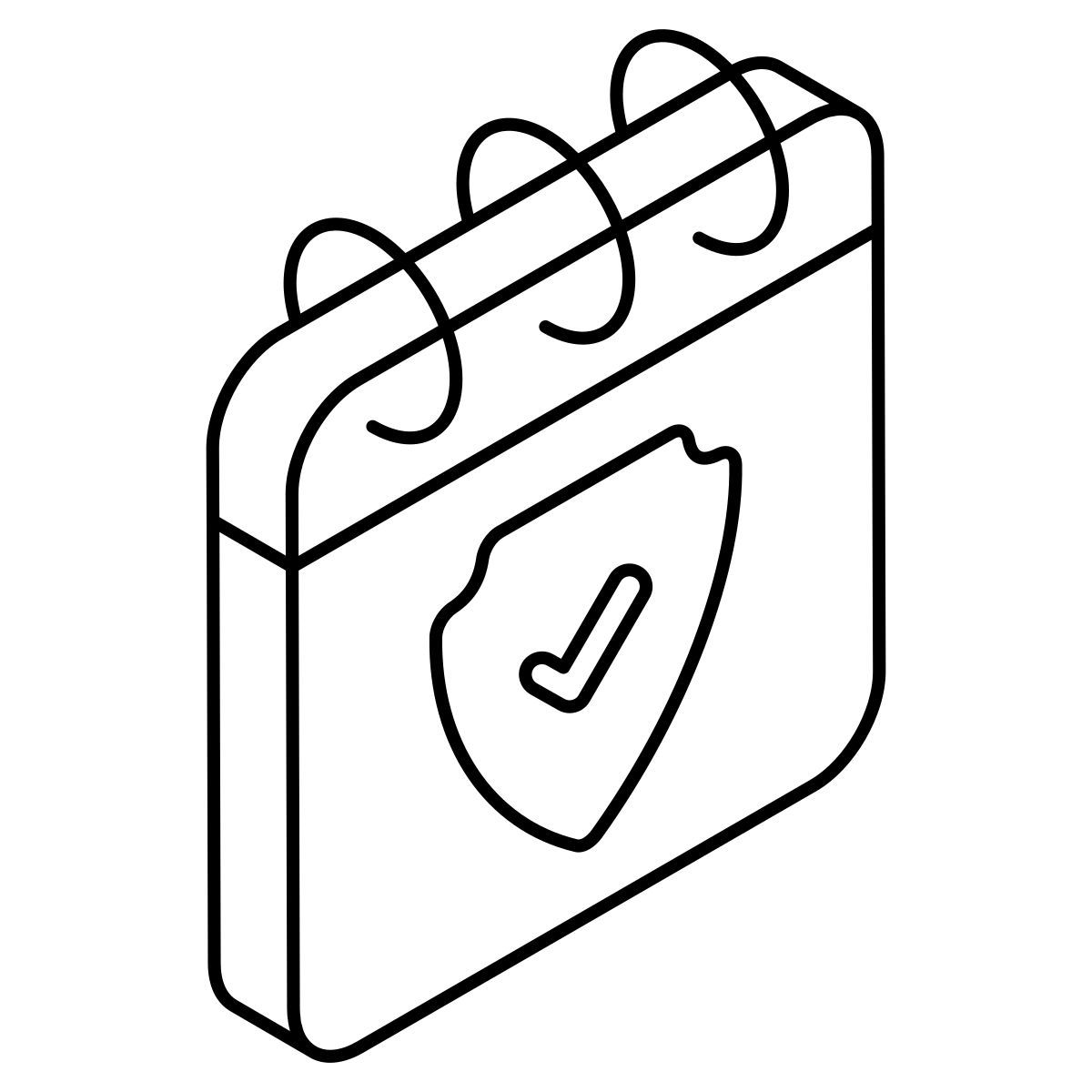 secure calendar icon