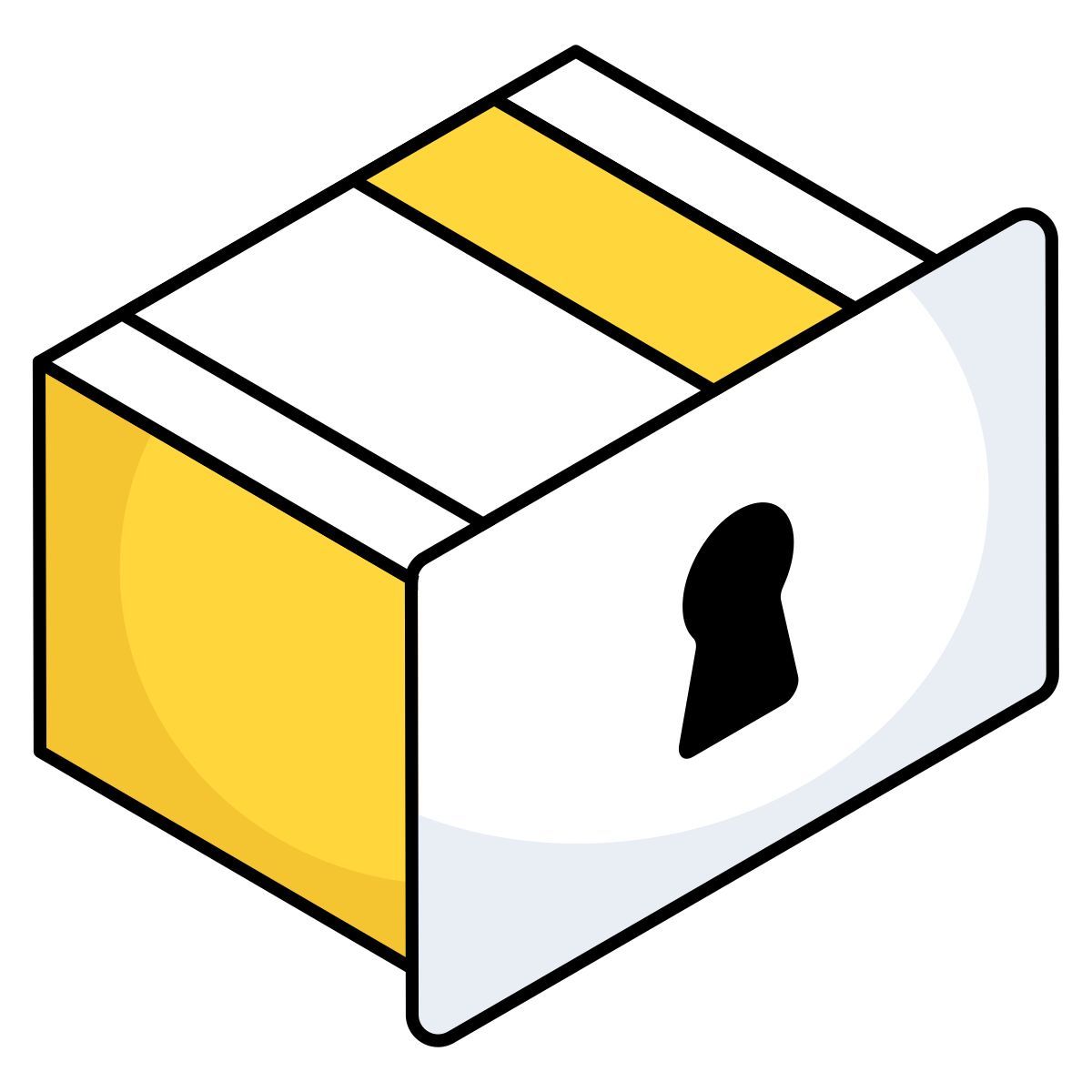 secure drawer icon
