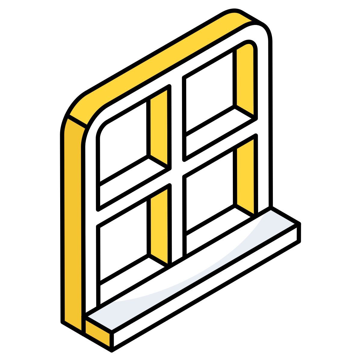 semicircular window icon
