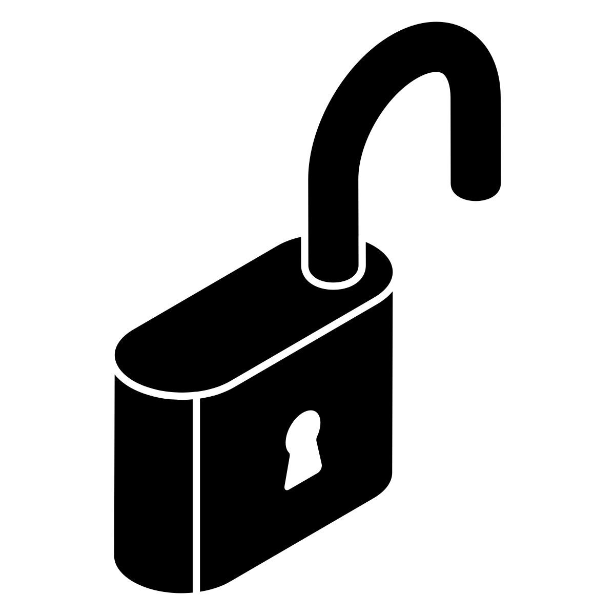 abrir el cerrojo de icon