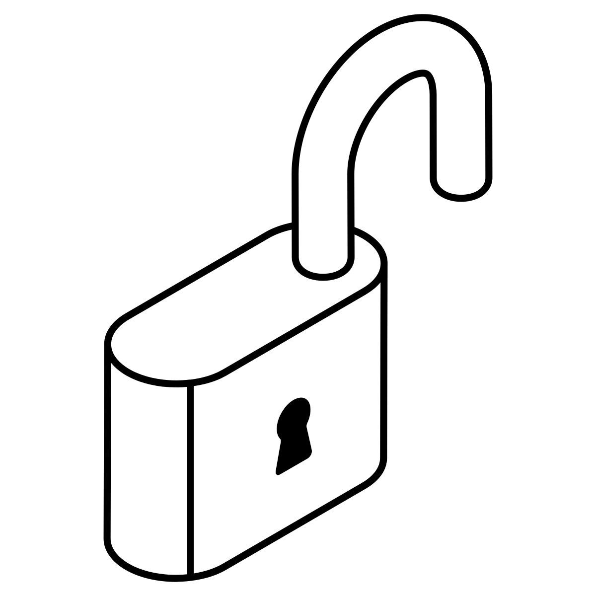 abrir el cerrojo de icon