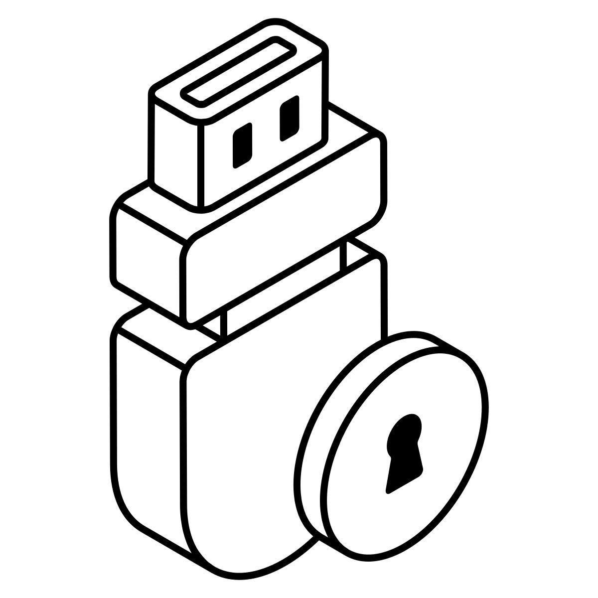 icona sicurezza usb