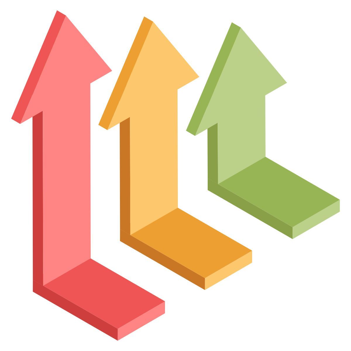 vertical arrows chart icon