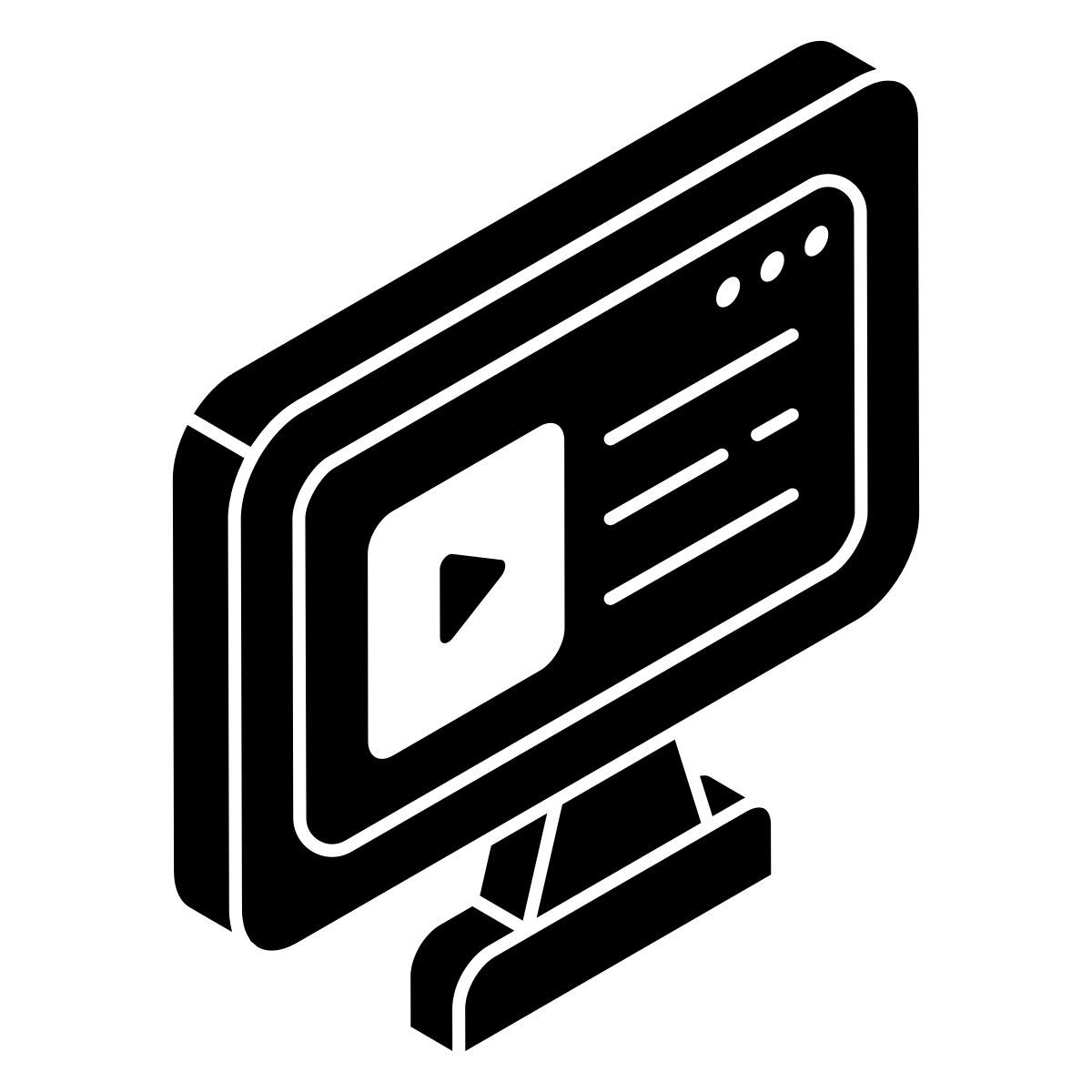 vídeo web icon
