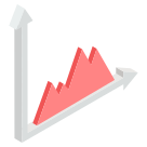 external Area-Chart-graph-and-charts-isometric-vectorslab-4 icon