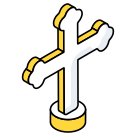 external Catholic-Sign-christmas-and-new-year-isometric-vectorslab-3 icon