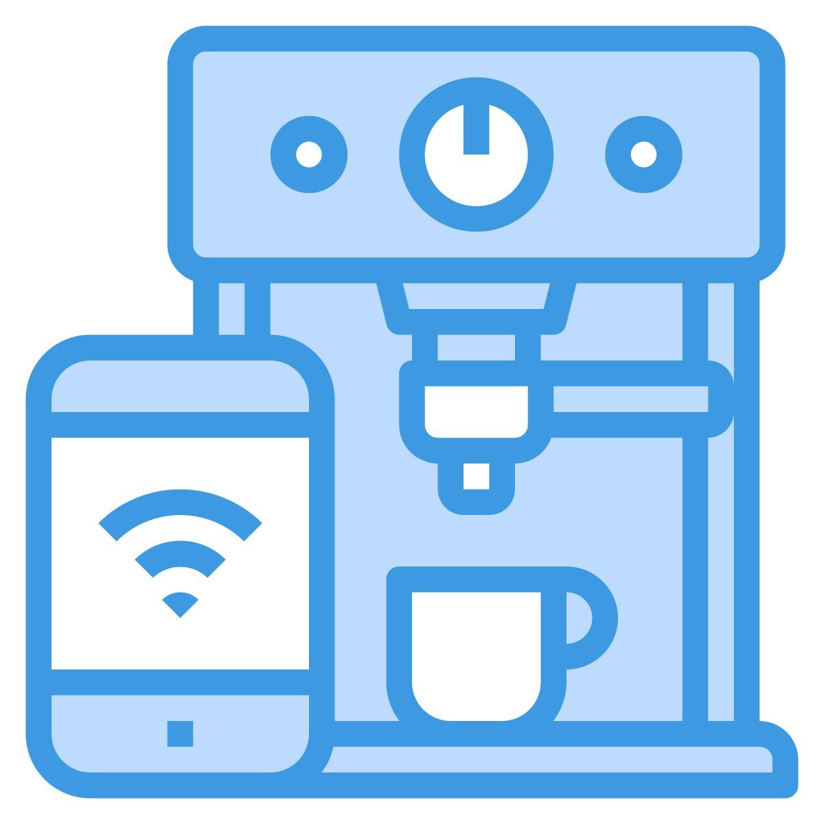 smart coffee machine icon