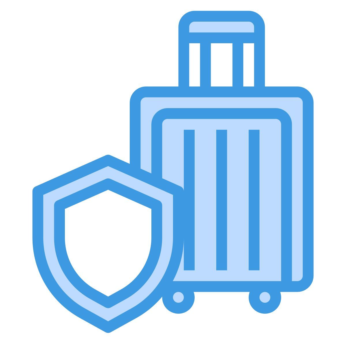 luggage insurance icon