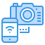 external camera-internet-of-things-itim2101-blue-itim2101 icon