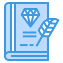 external book-copywriting-itim2101-blue-itim2101-1 icon