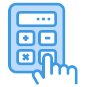 external calculator-back-to-school-itim2101-blue-itim2101 icon