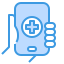 external call-medical-and-health-itim2101-blue-itim2101 icon
