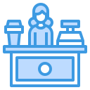 external cashier-cafe-itim2101-blue-itim2101-2 icon