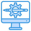 external computer-copywriting-itim2101-blue-itim2101 icon