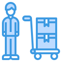 external delivery-cart-logistics-and-delivery-itim2101-blue-itim2101 icon