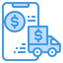 external delivery-truck-currency-itim2101-blue-itim2101 icon