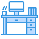 external desk-household-equipment-itim2101-blue-itim2101 icon