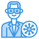 external doctor-coronavirus-itim2101-blue-itim2101 icon