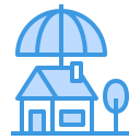 external house-insurance-itim2101-blue-itim2101-3 icon